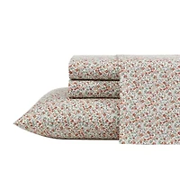 Laura Ashley Emogene Cotton Percale Deep Pocket Sheet Set