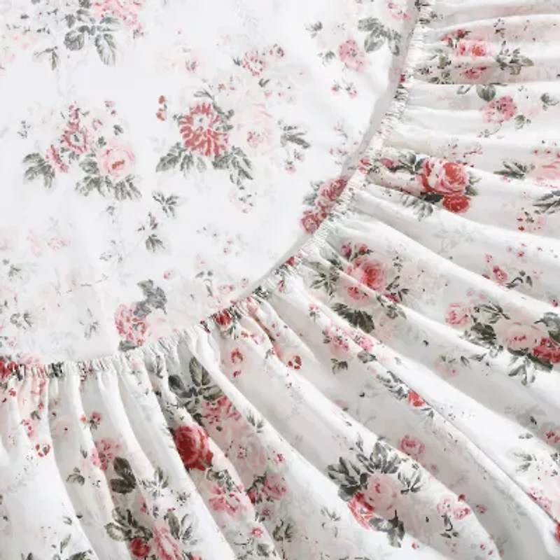 Laura Ashley Ashfield Cotton Percale Deep Pocket Sheet Set