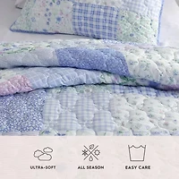 Laura Ashley Parker Patchwork Quilt Set