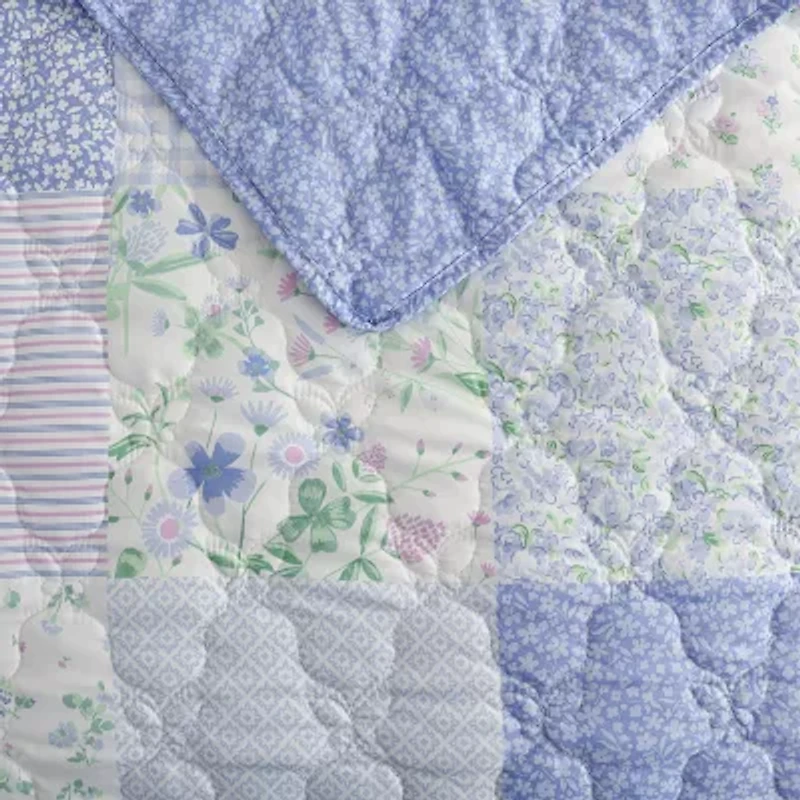 Laura Ashley Parker Patchwork Quilt Set