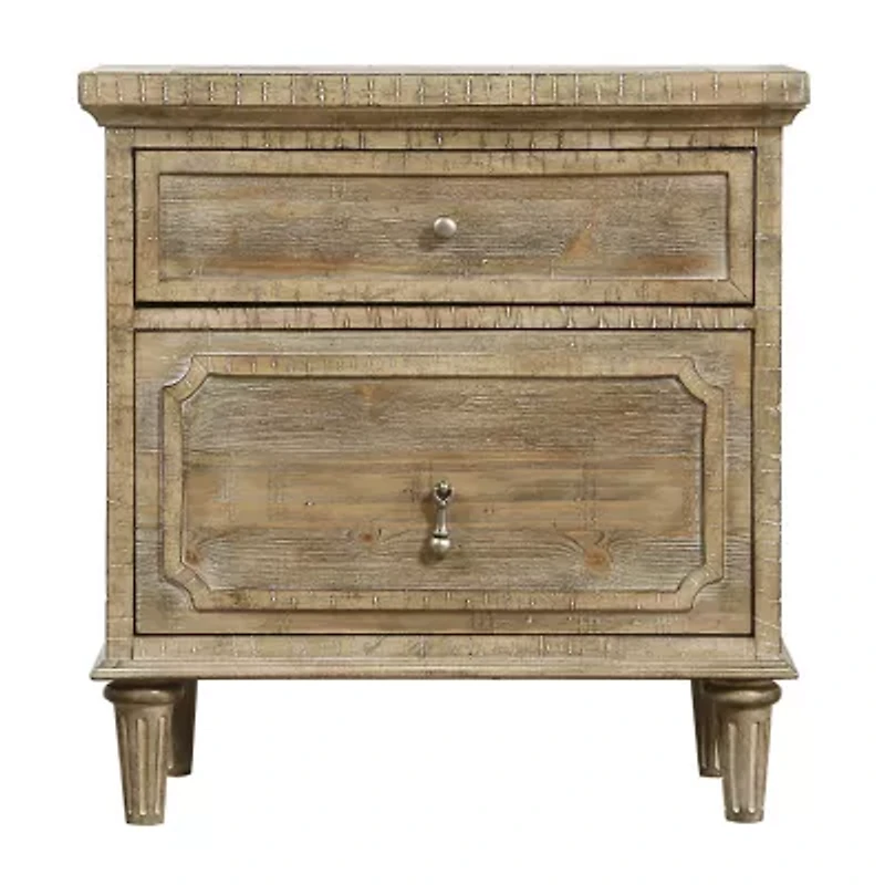 Home Point Sartosa 2-Drawer Nightstand