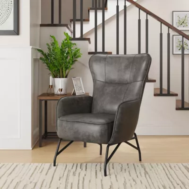 Home Point Linz Upholstered Armchair