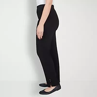 Hearts Of Palm Womens Straight Mid Rise Pull-On Pant