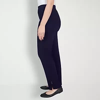 Hearts Of Palm Womens Straight Mid Rise Pull-On Pant