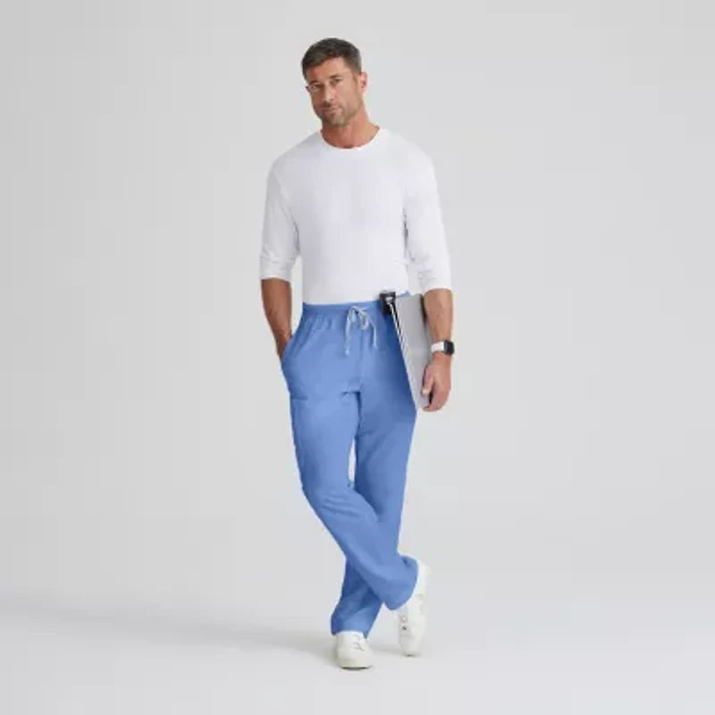 Grey's Anatomy™ by Barco Classic Grp558 Evan 5-Pocket Zip-Fly Mens Big and Tall Moisture Wicking Scrub Pant