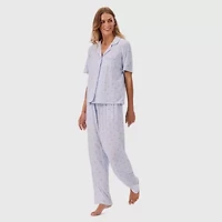 Martha Stewart Womens Short Sleeve 2-pc. Pajama Sets