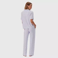 Martha Stewart Womens Short Sleeve 2-pc. Pajama Sets