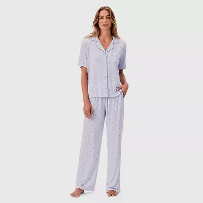 Martha Stewart Womens Short Sleeve 2-pc. Pajama Sets