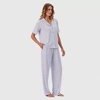 Martha Stewart Womens Short Sleeve 2-pc. Pajama Sets
