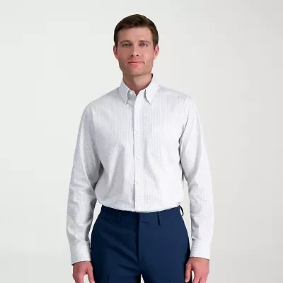 Haggar Premium Comfort Mens Classic Fit Easy Care Long Sleeve Dress Shirt