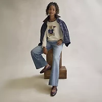 Arizona Jean Co Helena Womens Round Closed Toe Ballet Flats