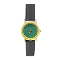 Decree® Concepts Womens Gray Block Strap Watch