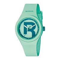 Reebok® Icon Drop Rad Womens Aqua Silicone Strap Watch