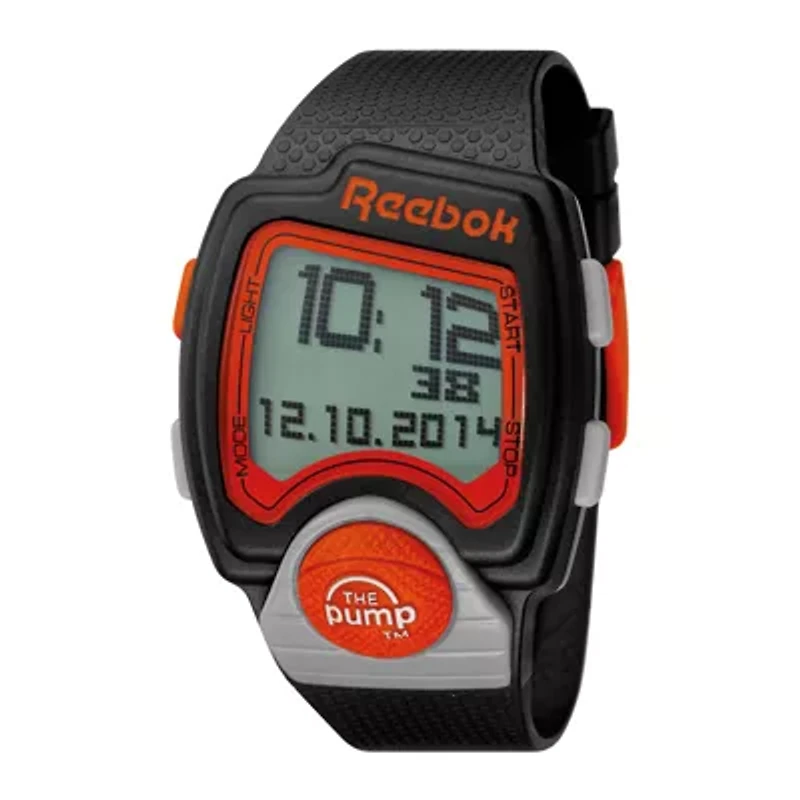 Reebok® Pump PL Mens Black Strap Sport Watch