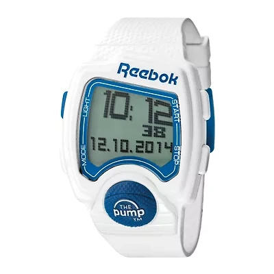 Reebok® Pump PL Mens White Strap Sport Watch