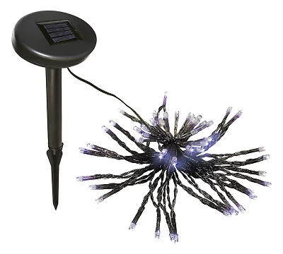 ALEKO Solar Powered Holiday Christmas String Lights 24 LED