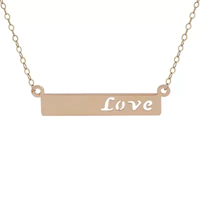 Womens 10K Gold 17 Inch Pendant Necklace