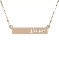 Womens 10K Gold 17 Inch Pendant Necklace