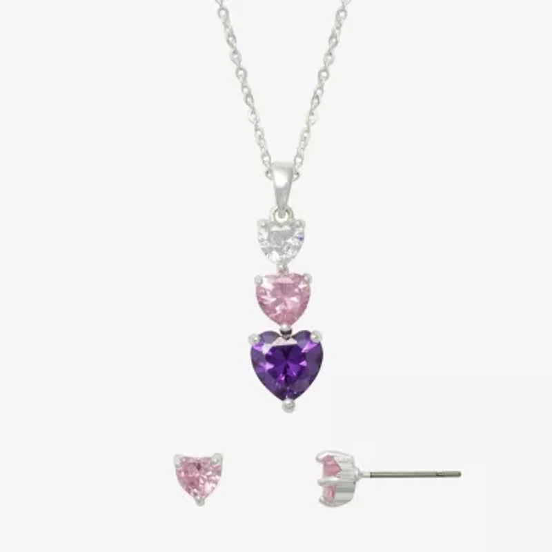 Mixit Womens Heart Hypoallergenic 2-pc. Jewelry Set