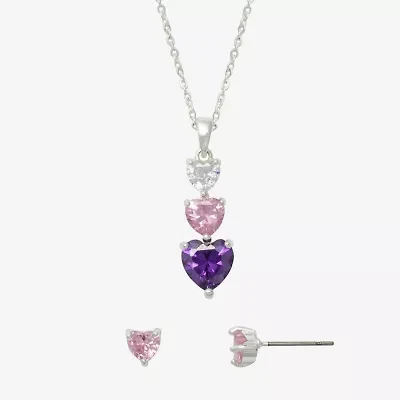 Mixit Womens Heart Hypoallergenic 2-pc. Jewelry Set