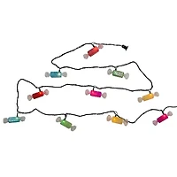 Kurt Adler 10-Light Multi Color Glitter Candies String Lights