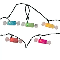 Kurt Adler 10-Light Multi Color Glitter Candies String Lights
