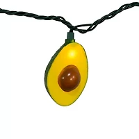 Kurt Adler 10-Light Avocado String Lights