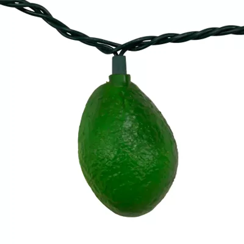 Kurt Adler 10-Light Avocado String Lights