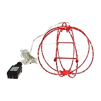 Kurt Adler 8inch Led Foldable Metal Sphere String Lights