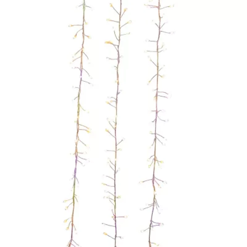 Kurt Adler 300-Light Dual Color Led Cluster Garland String Lights