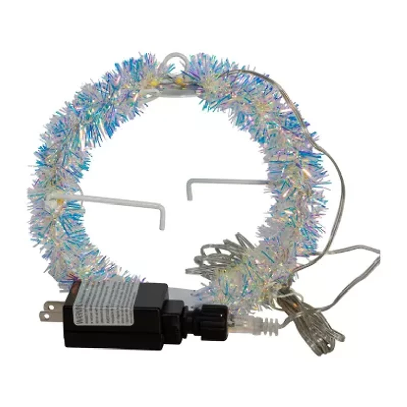 Kurt Adler Led Tinsel Foldable Sphere String Lights