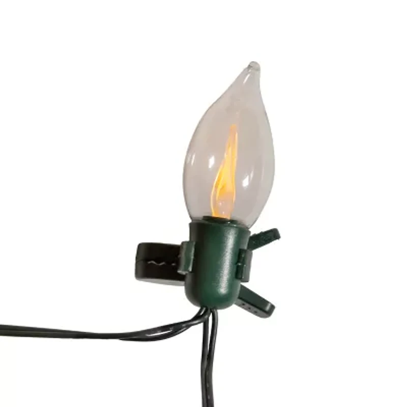 Kurt Adler Flicker Flame With Clips String Lights
