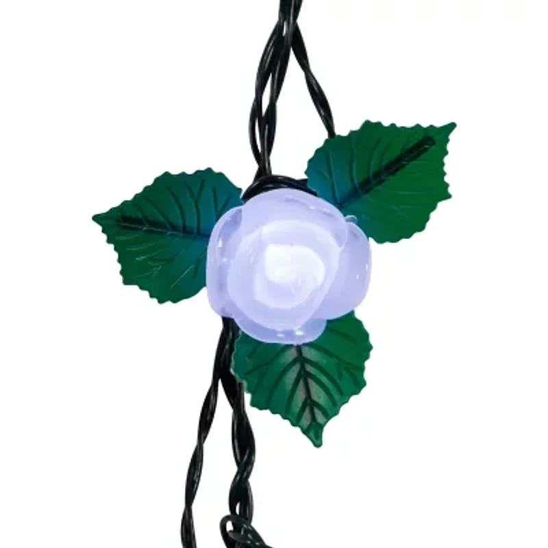 Kurt Adler Frost Rose String Lights