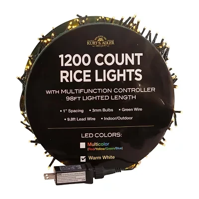 Kurt Adler 98foot Led Rice String Lights