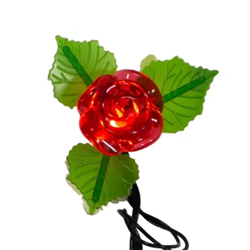 Kurt Adler 10-Light Led Rose String Lights