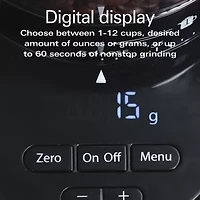 Hamilton Beach Conical Burr Digital Coffee Grinder