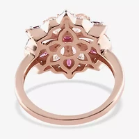 Limited Quantities! Womens Genuine Pink Morganite 14K Rose Gold Over Silver Cocktail Ring