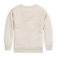 Little & Big Kid Girls Crew Neck Fleece Long Sleeve Paw Patrol Sweatshirt