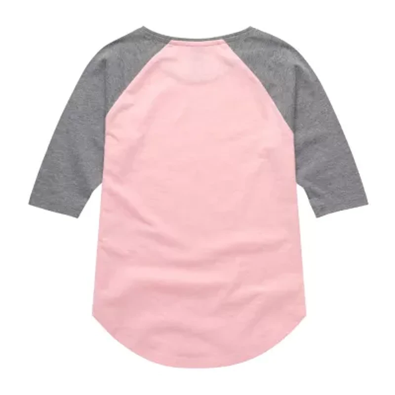 Little & Big Kid Girls Crew Neck 3/4 Sleeve Regular Fit Pokeman Graphic T-Shirt