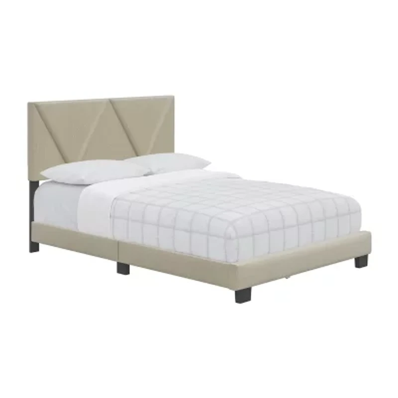 TRIIPTYCH UPHOLSTERED PLATFORM BED