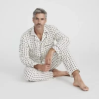 Stafford Modal Mens Long Sleeve 2-pc. Pajama Sets