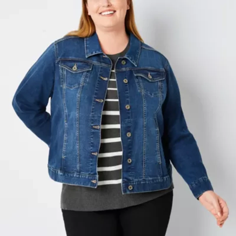 Liz Claiborne Midweight Jacket-Plus