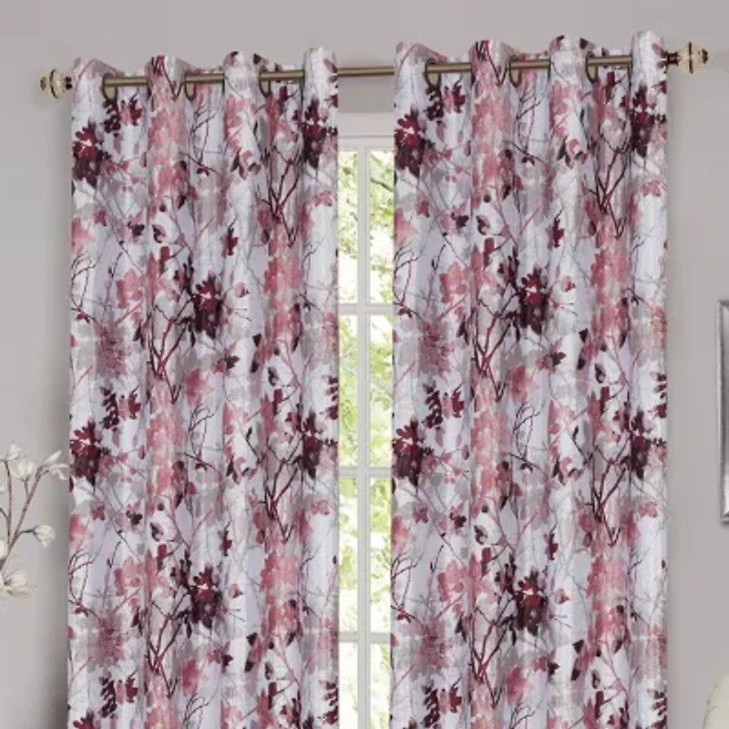 Tranquil Grommet Top Light-Filtering Single Curtain Panel