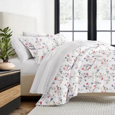 Casual Comfort Meadow Floral Midweight Down Alternative Comforter Set