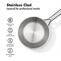OXO Stainless Steel 3.57-qt. Chef's Pan with Lid