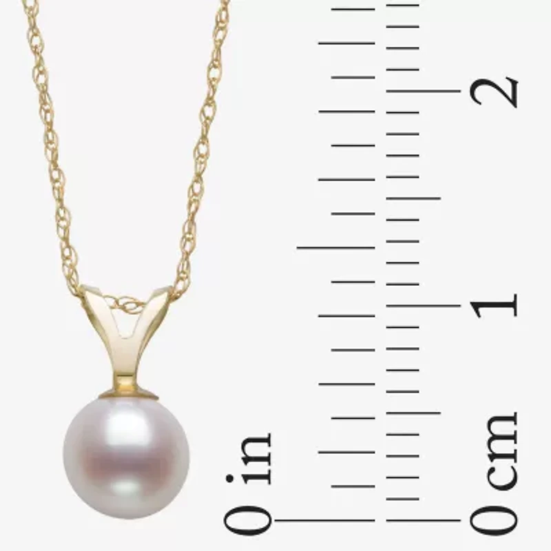 Womens White Cultured Freshwater Pearl 10K Gold 2-pc. Jewelry Set