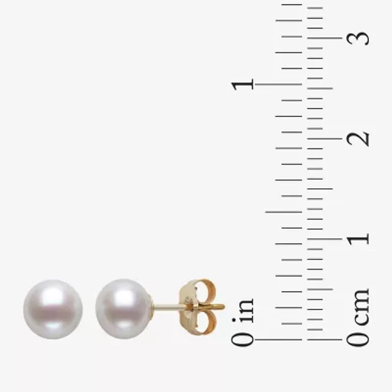Womens White Cultured Freshwater Pearl 10K Gold 2-pc. Jewelry Set