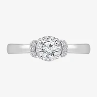 (I / I1) Womens 1 CT. T.W. Lab Grown White Diamond 14K Gold Round Engagement Ring