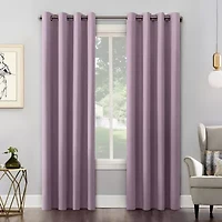 Sun Zero Saxon Grommet Top Energy Saving Blackout Single Curtain Panel