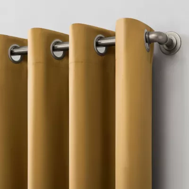 Sun Zero Saxon Grommet Top Energy Saving Blackout Single Curtain Panel